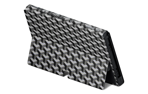Nintendo Switch OLED Skin GG Black Cheap - Image 2