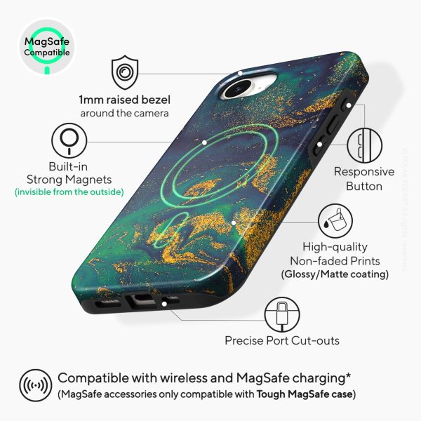 Green Night Quicksand - iPhone 16e Case Discount - Image 3