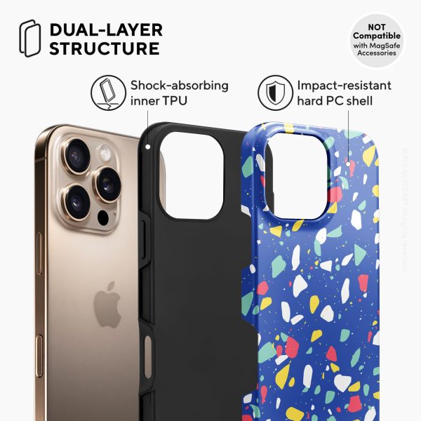 Royal Blue Terrazzo - iPhone 16 Pro Case Sale - Image 5